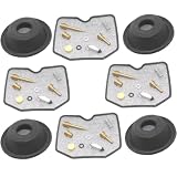 de reparación de carburador de 4set Compatible con EX500 GPZ500S ZR550B Zephyr 500R EX 500 Incluye Piezas de Membrana de émbito y diafragma