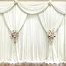 50ft x 10ft Wrinkle Free Ivory Wedding Backdrop Curtains for Party Bridal Shower Reception Decorations Ivory Fabric Curtain Backdrops Drapes for Photography Baby Shower Birthday Background