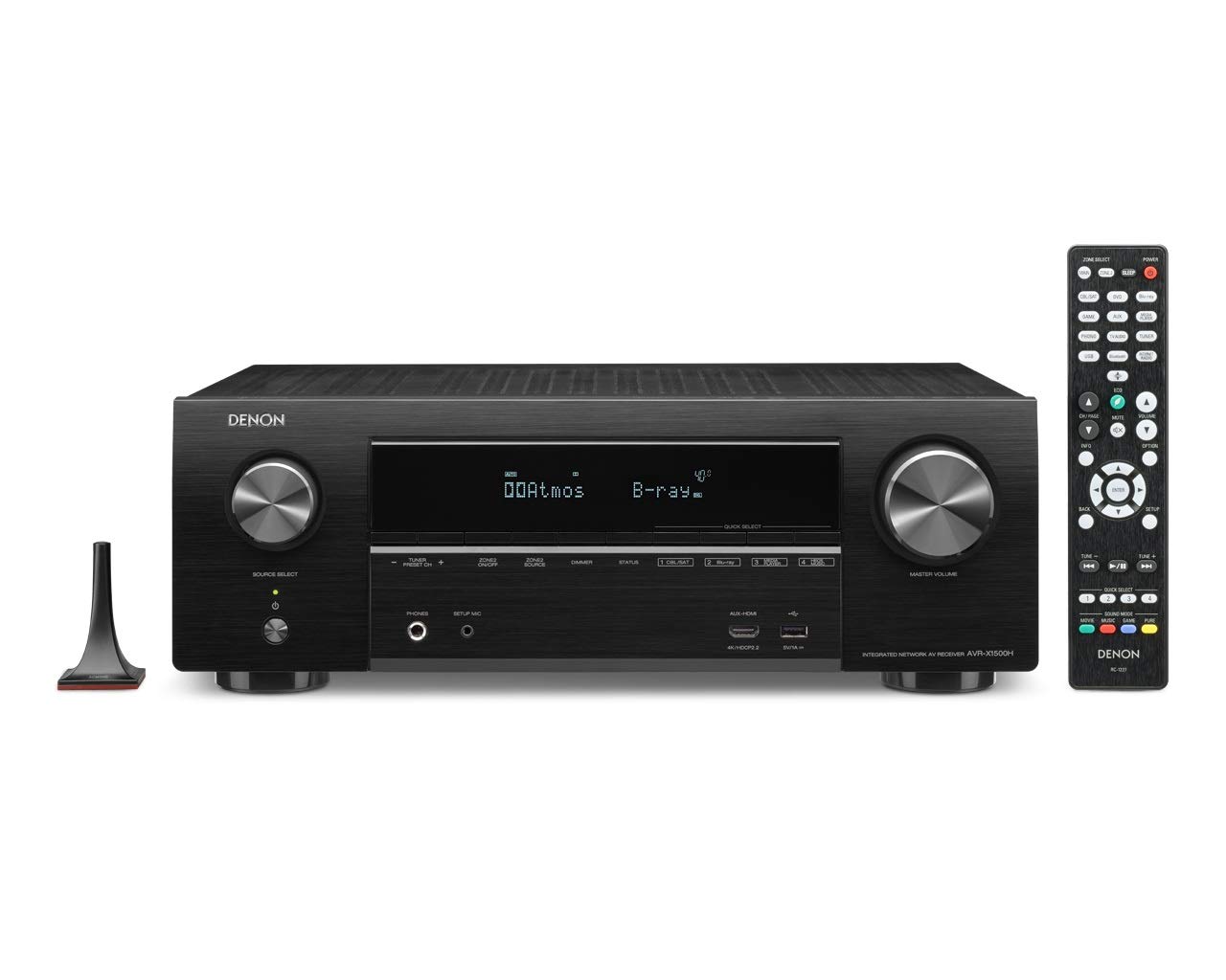 Denon AVR-X1500H 7.2 Ch. AV Receiver with Amazon Alexa Voice