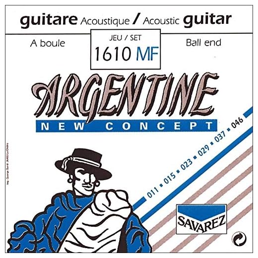 Savarez Cuerdas Para Guitarra Acustica Argentine Sol3-1213Mf Con Bola