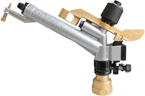 Pistola de pulverización de lluvia de rociadores de impacto ajustable de 1.5 "360 ° para sistema de agua de riego de granja de área grande