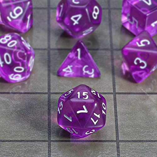 Image of CiaraQ 7pcs Polyhedral Dice Set for Dungeon and Dragons MTG Table Games