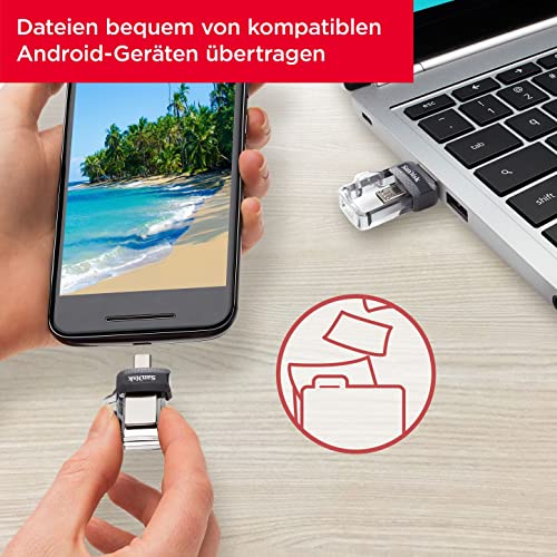 SanDisk Ultra Dual USB-Laufwerk m3.0 mit 128 GB Speicher