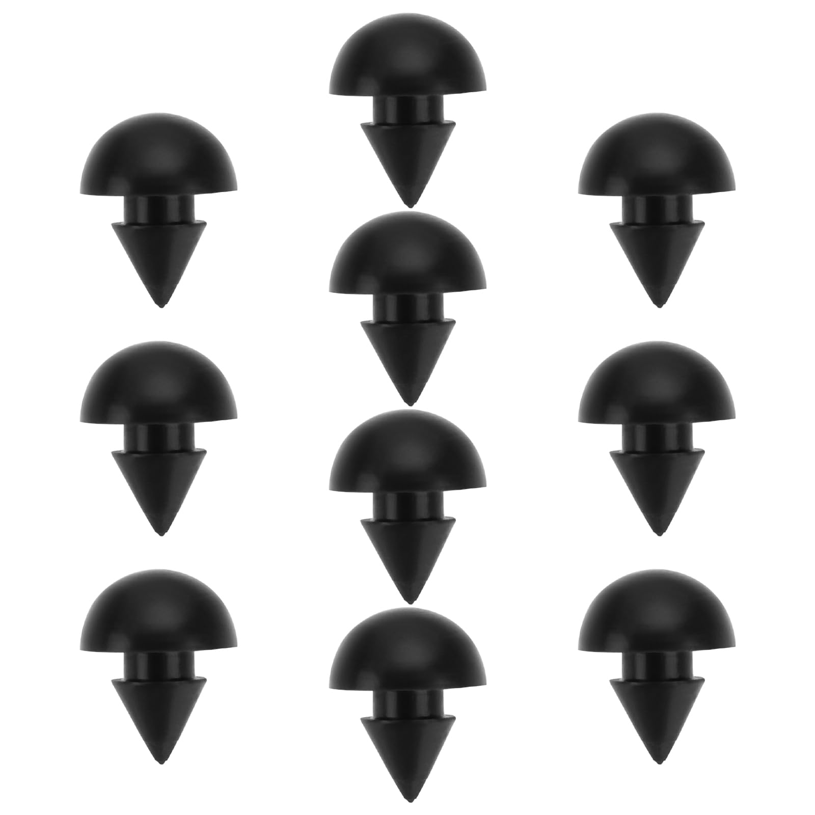 eMagTech 10 Pcs Black High Temperature Resistant Gas Stove Top Range Grate Foot Rubber Bump Stop Applicable for Diameter 4.5mm Motorhome Cooker