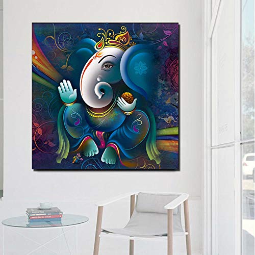 Oil Painting Canvas Wall Art Religious Posters Prints God Pictures Modern Nordic Living Room Bedroom Decoration 50X50Cm Unframed #TOP2