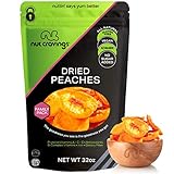 Sun Dried California Peaches, No Sugar Added (32oz - 2 LB) Packed Fresh in Resealable Bag - Sweet Dehydrated Fruit Treat, Trail Mix Snack - Healthy Food, All Natural, Vegan, Kosher Certified