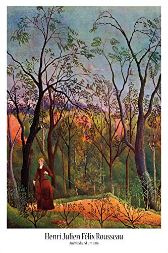 1art1 Henri Rousseau Poster La Promenade dans La Forêt, 1886 Affiche Murale 91x61 cm