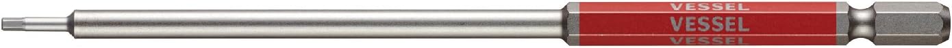 Vessel GSH020L Single Head Hex, Rigid Bit, Long Type, Opposite Side 0.8 x 5.9 inches (2 x 150 mm), 1 Piece