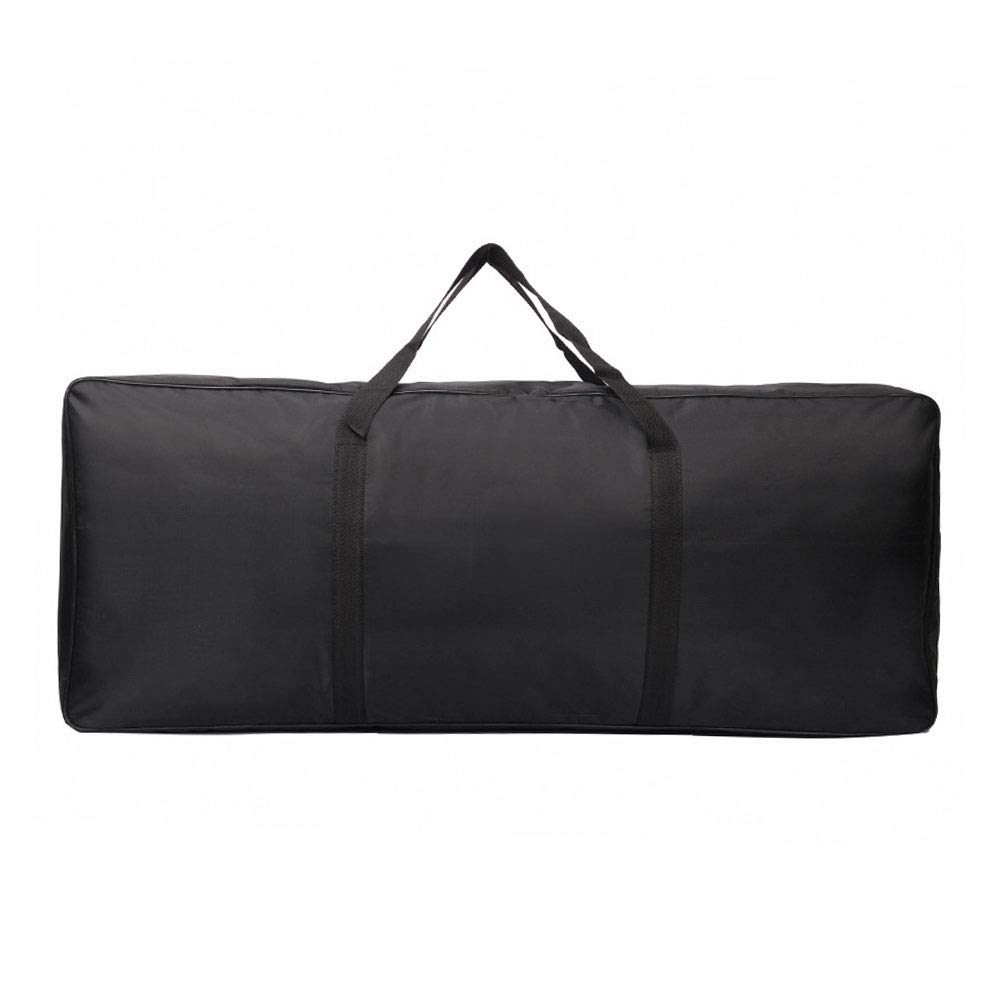 QOTSTEOS - Bolsa para teclado electrónico, funda para teclado portátil acolchada para piano (61 teclas gruesas, órgano electrónico), Negro , talla única, Moderno