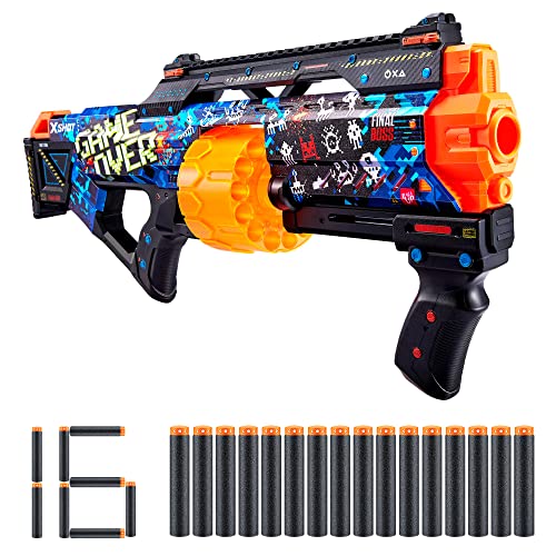 COLORBABY X-Shot - Pistola de juguete Skins, con 16 dardos de espuma para niños, juguetes de puntería, Escopeta de juguete, Regalos para niños (46923)