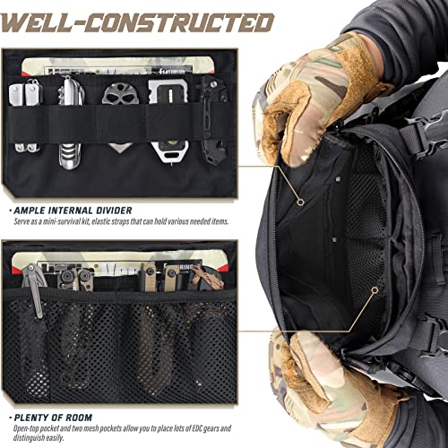 WYNEX Tactical Chest Rig Pack for Men, Running Chest Bag with Front Loop Recon Chest Rigs for Hunting Outdoor EDC - Image 5