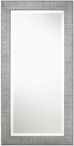 Uttermost Tulare - Espejo de pared plateado metálico de 24 x 48 pulgadas