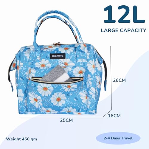 Image of MAMMA Diaper Bag for mothers for travel | Small Baby Bag for mother Travel, 3 ways carry | Mini Diaper Bags for Mom for Travel, Waterproof Baby Diaper Bag for mother carry with 9 months warranty