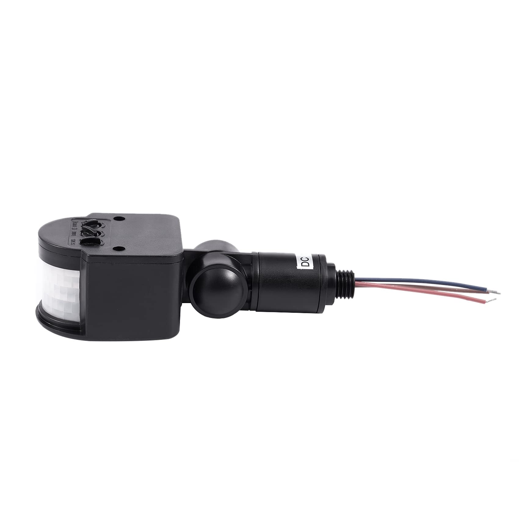 10X Outdoor Interruptor de Sensor de Movimiento Infrarrojo AutomÁTico PIR de 12V DC para Luz LED, Negro