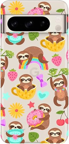 Miniatura 4 de Blingy's Funda compatible con Google Pixel 8 Pro, divertido estilo alienígena de cannabis con patrón de pizza de cáñamo, diseño psicodélico, funda