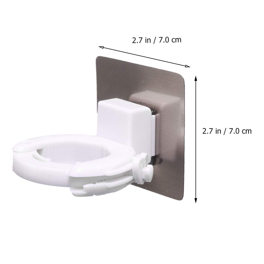 DOITOOL 2pcs Multifunctional Adjustable Bottle Hanger wall Mount clothing rack hand soap dispenser l brackets heavy duty heavy duty shelf brackets shelf holders pegs self adhesive hooks