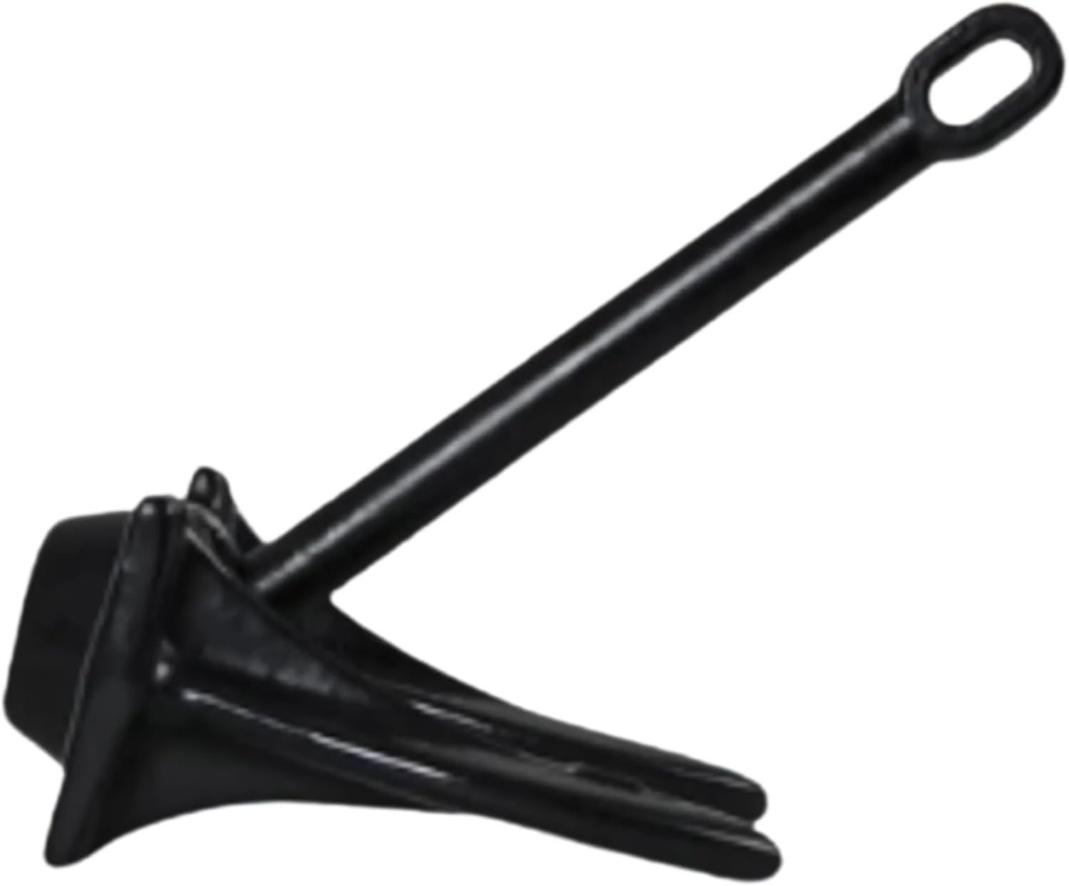 MarineNow Vinyl-Coated Navy Anchor – Cast Iron Fluke-Style Boat Anchor for Saltwater/Freshwater – Durable Black Coating – Choose Size: 5lb, 10lb, 15lb, 20lb, 28lb, or 30lb