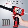Electric Caulking Gun: Silicone Sealant Gun with 300 KG Thrust, Lightweight Caulk Gun with Constant Flow Tech, 10oz Caulk Guns with LED Light Auto Retract for Filling and Sealing