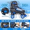 Nattork Roller Skates for Kids Boys Girls, 4 Size Adjustable Rollerskates with Light Up Wheels for Children Beginners for Outdoor Indoor #3
