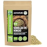 Alpi Nature Hinojo Semillas Orgánicas 500g, Semillas de Hinojo Enteras para Infusión y Cocinar