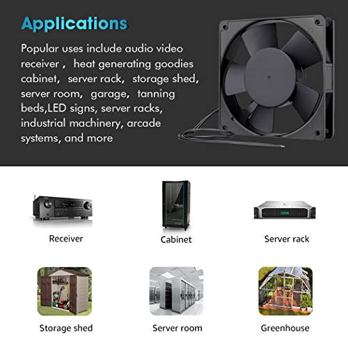 Wathai 120Mm X 25Mm Ac Power Muffin Axial Fan 110V 120V Dual Ball For Electronic Equipment Cooling #TOP5