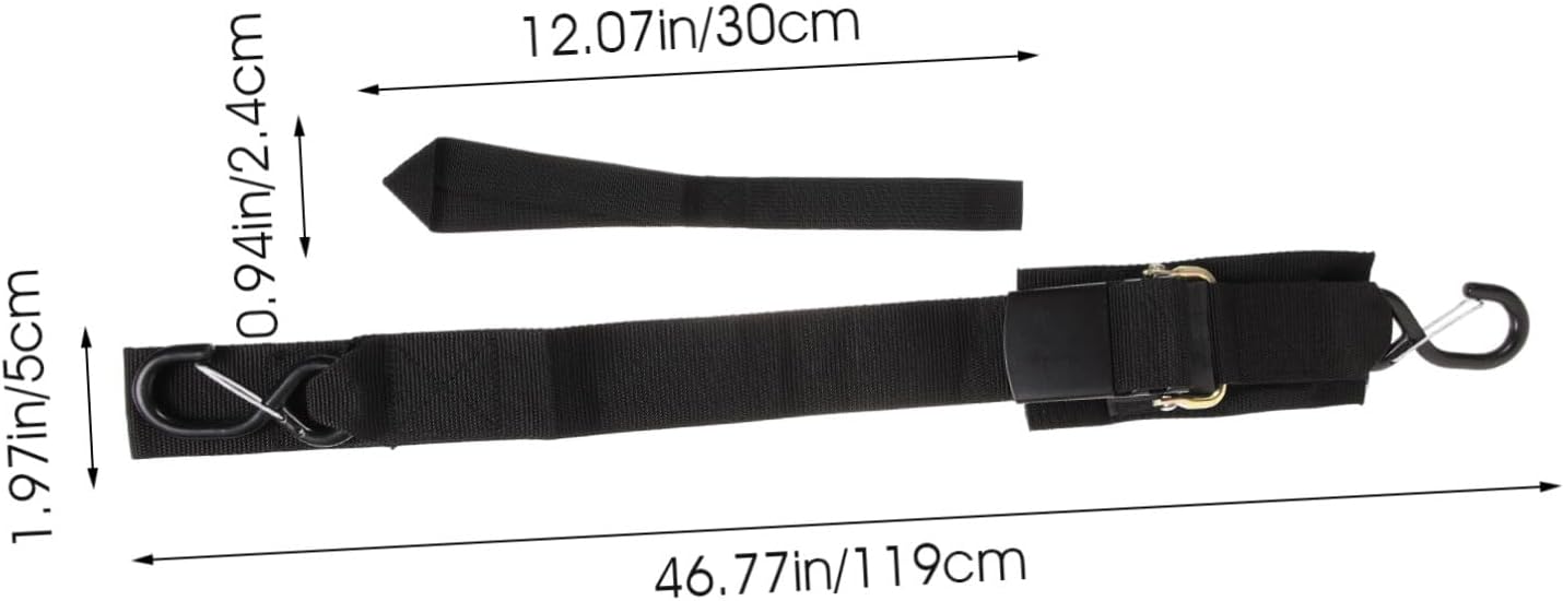 MAGICLULU Boat Trailer Transom Straps with Safety Lock, 2pcs Ratchet Tie-Downs for Boats and Kayaks, Heavy-Duty Binding Straps for Trailer Securing and Watercraft Transport