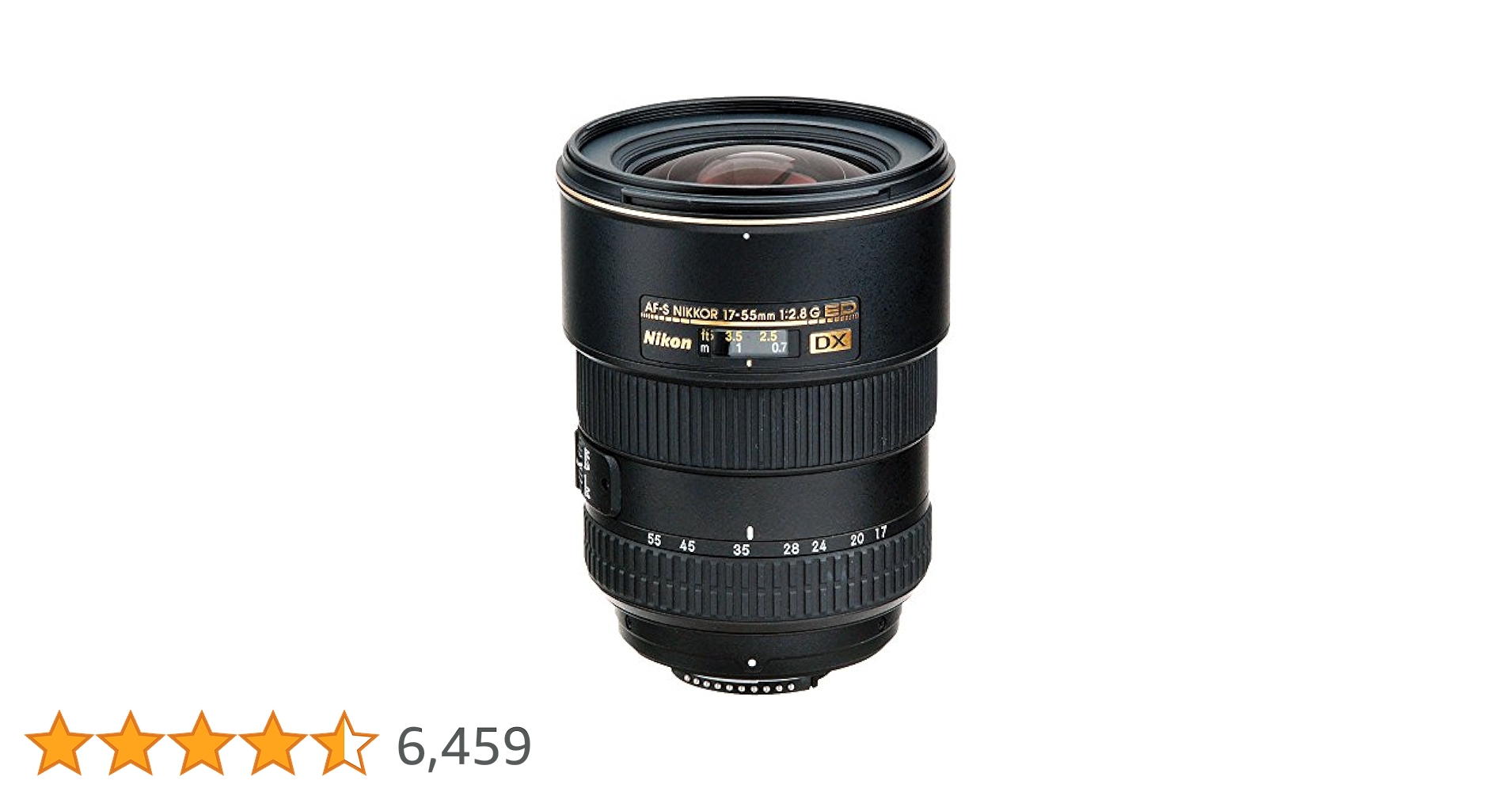 Nikon 2147 Black AF-S DX NIKKOR 17-55mm f/2.8G IF-ED Zoom