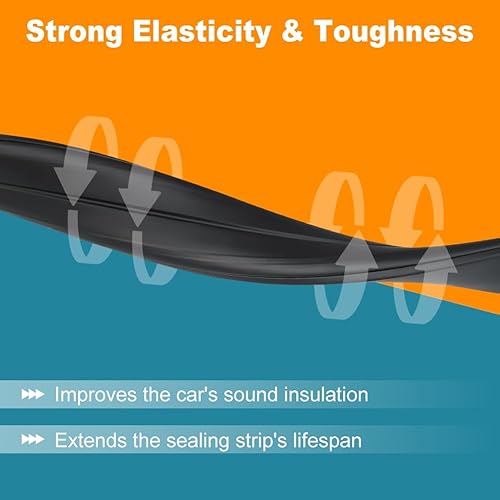 Miniatura 5 de JDMON Burlete de moldeo por goteo para techo compatible con Toyota Tundra Crewmax 2007-2021, reemplazo ‎75552-0C060 75551-0C060, izquierda y