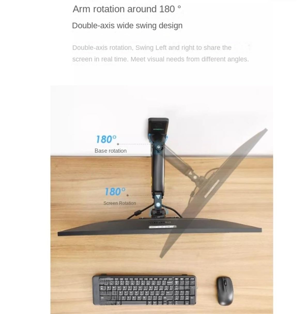 Supporto TV Supporto TV A Parete per da 17 A 35 Pollici, Ripiano Angolare Telescopico Che può Sostenere Fino A 10 kg, Angolo Regolabile Home Cinema