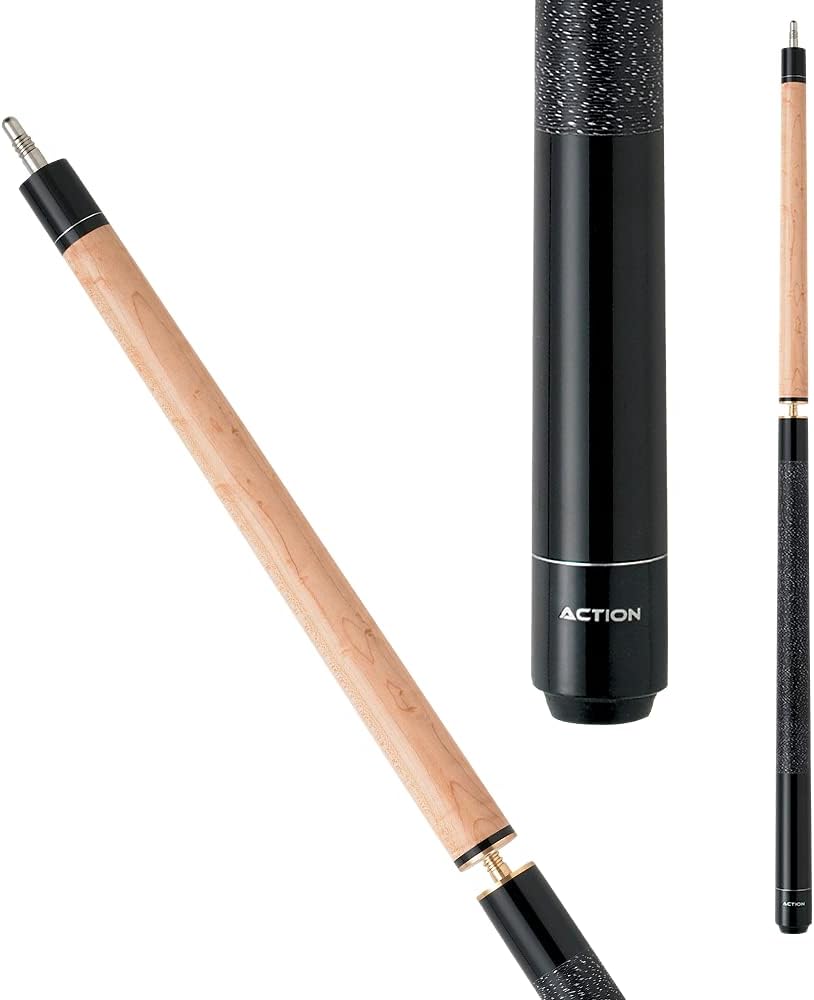 Action Break Jump Billiards Pool Cue Stick - Black & Maple