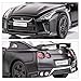 BDTCTK 1/36 Scale GTR R35 Supercar Model Toy Zinc Alloy Die-Cast Pull Back Vehicles Kid Toys for 4 5 6 Years Old Boy Girl Gift (Black)