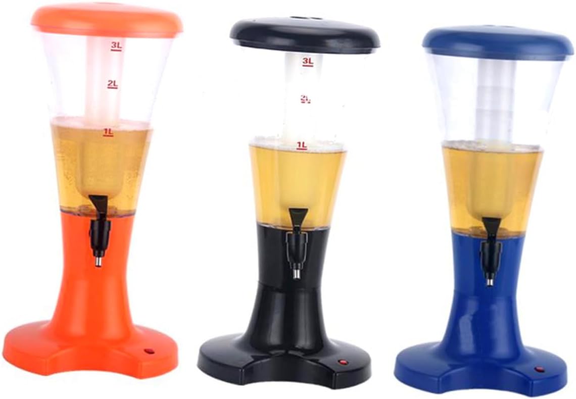 Ciieeo 3l Capacity Beer Dispenser Tower Drink Towers Led Lights for Bars Ktvs