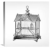 Global Galerie Budget gcs-454825–6.157–360,7 cm Katalog Illustration mit Radierungen: Birdcage-Victorian Haus mit Treppe. Galerie Wrap Wandbild Giclée auf Leinwand Kunstdruck