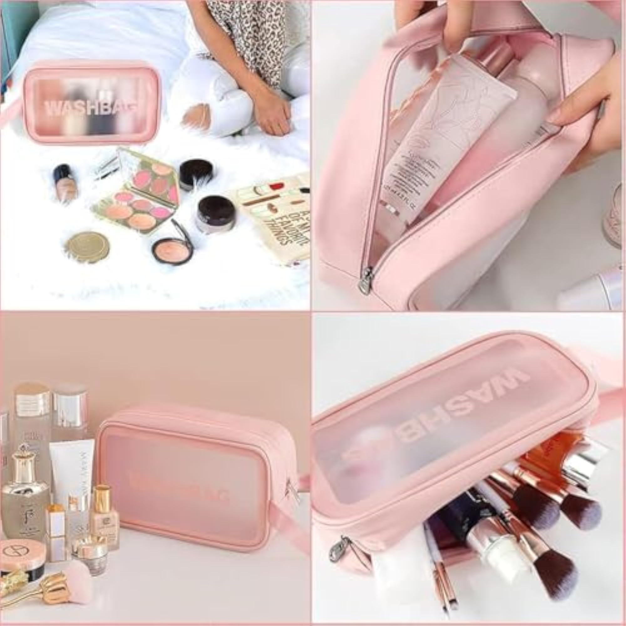 Travel Makeup & Toiletry Organizer Bag Set, Waterproof, Set of 3