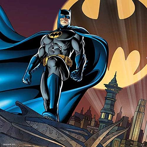Skinit Decal Gaming Skin Compatible with PS4 Console and Controller Bundle - Officially Licensed Warner Bros Batman in The Sky Design