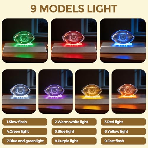 Base lumineuse LED pour verre cristal et résine avec 9 modes d'éclairage de couleur - 6