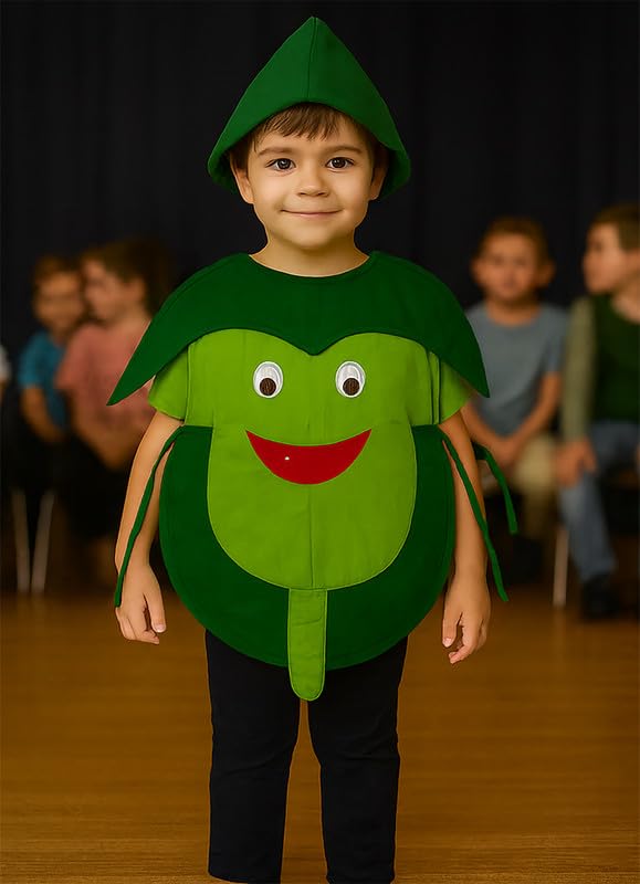 Image of FancyDressWale Fruit & Vegetable Fancy Dress Costume for Kids | Free Size 2-10 Years | School Fancy Dress, Stage Shows, Theme Parties
