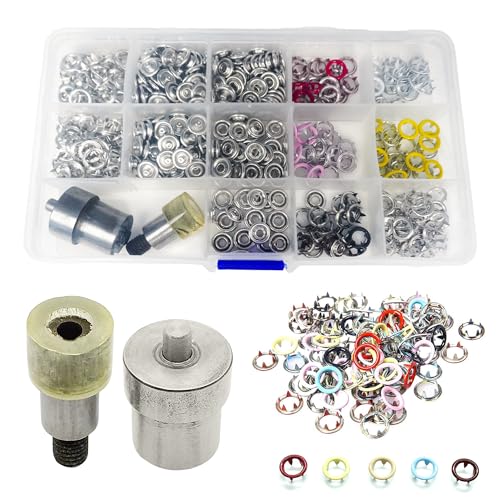 Boutons pression sans couture Trimming Shop pour projets de bricolage et arts créatifs
