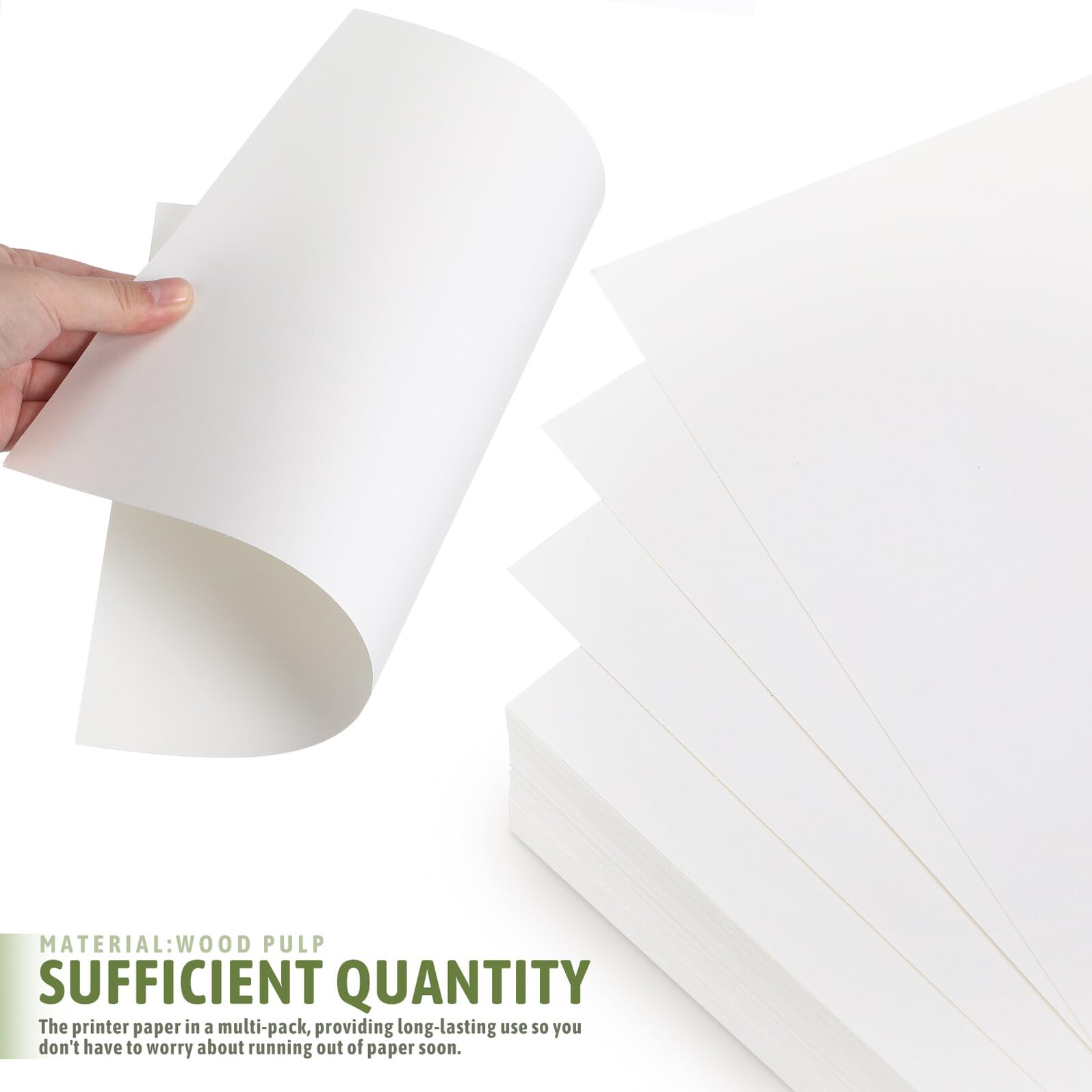 Baluue Kopierpapier A4 100 Blatt Leichtes Schreibpapier Beige für Kleine Büros mit Klarer Druckqualität