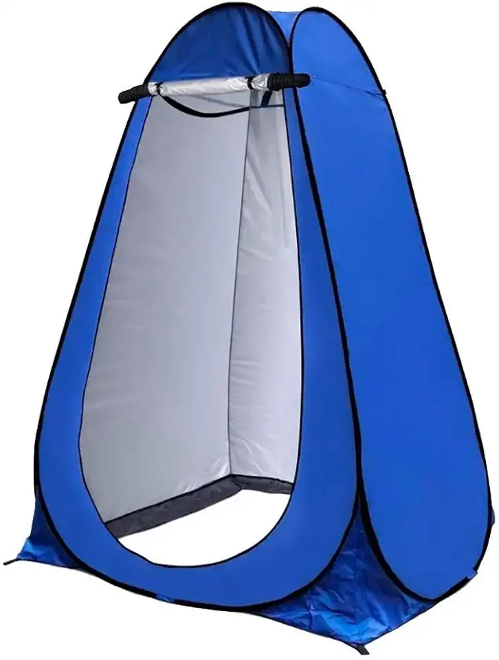 Barraca Portátil Pop Up para Camping e Banho Tenda Privativa Trocador de Roupas com Estrutura em Fibra