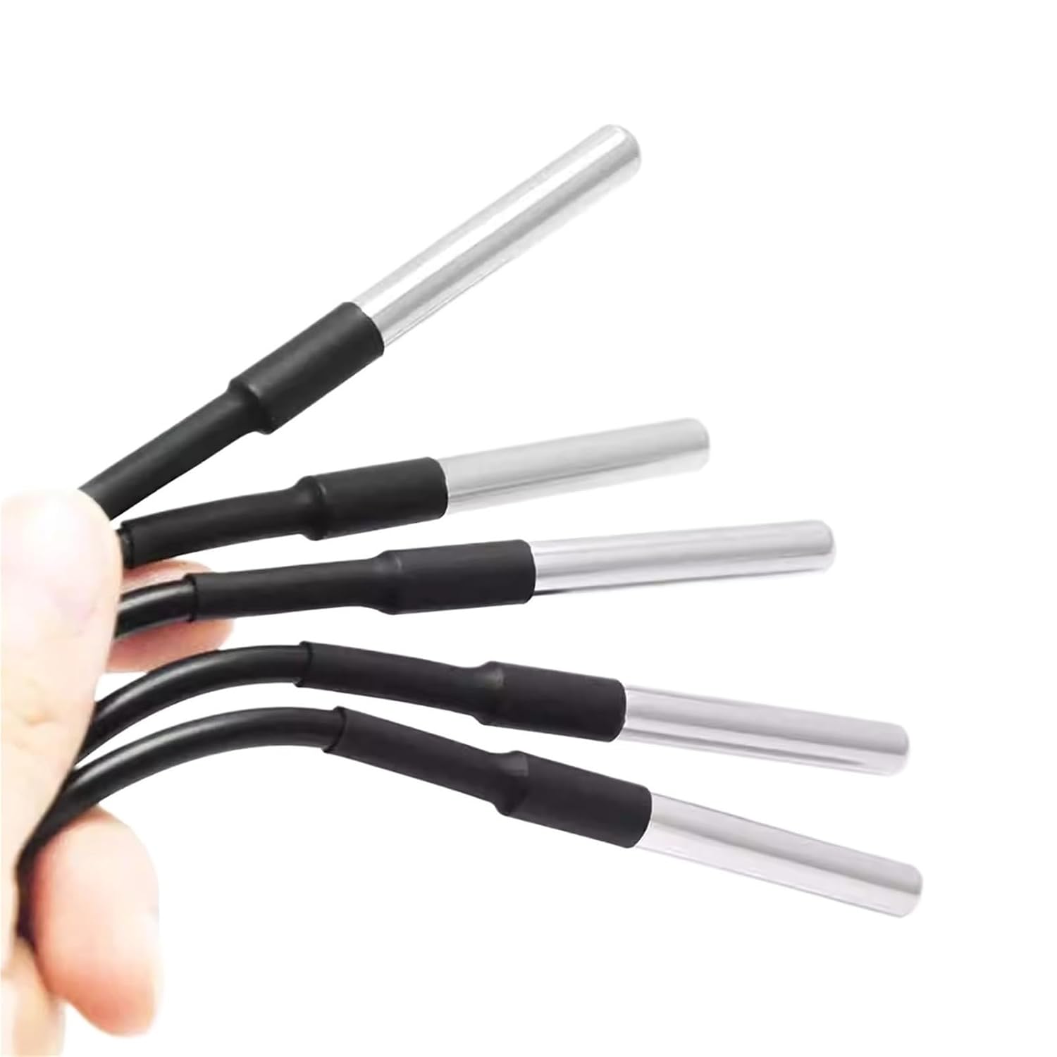 Waterproof Temperature Sensor Probe 1M 2M 3 M 5M 10M 3‑Wire Cable Digital Thermometer(1M)