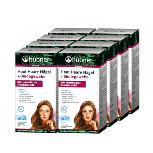 Hübner Original Silicea Balsam Gel 8 X 500ml (4xDoppelback) Traditionelles Arzneimittel mit Kieselsäure-Gel für Haut, Haare, Nägel und Bindegewebe