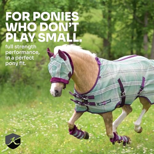 Image of Kensington Protective Products Horse Fly Boots - Fleece Trimmed - Stay-Up Technology - Protection from Insect Bites and UV Rays - Sold in Pairs (2 Boots)