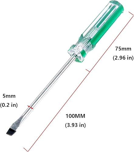 Miniatura 10 de Antrader Juego de 2 destornilladores magnéticos, Phillips magnéticos de 0.197 in y puntas de cabeza plana con eje de acero de 3 pulgadas para