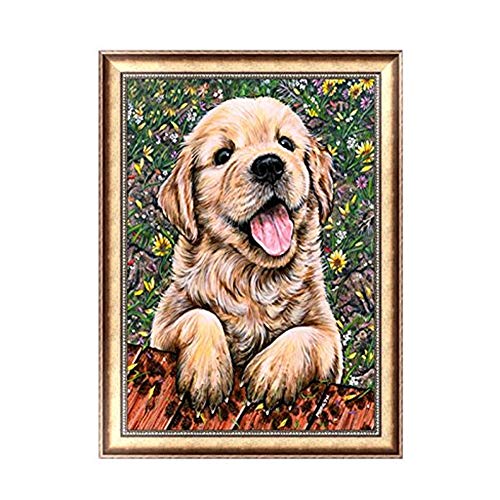 5D DIY Lovely Dog Diamond Painting Numbers Diamonds Embroidery Painting Decor Painting for Home
