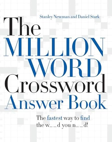 The Million Word Crossword Answer Book 0061125903 Book Cover
