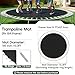 AILEVERS Trampoline Mat Replacement,13.3ft Diameter Mat with 96 Rings,Fits 15ft Trampoline and 7.0” Spring (Frame & Spring Not Include)