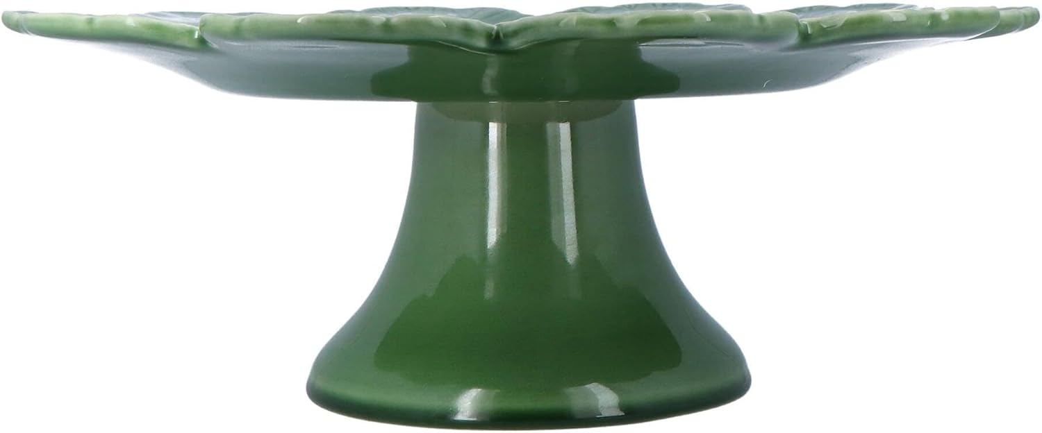 Bordallo Pinheiro Geranium Cake Stand 33 (Green)