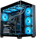 Panorama RTX 5090 Gaming Desktop PC - AMD Ryzen 9 9900X, 96GB DDR5 5600 RAM, 2x2TB NVMe Gen4 SSD, WiFi 6E + BT 5.4, HDMI, RJ45, Windows 11 Pro - Best 2025 RGB Prebuilt Tower Computer for Gamers