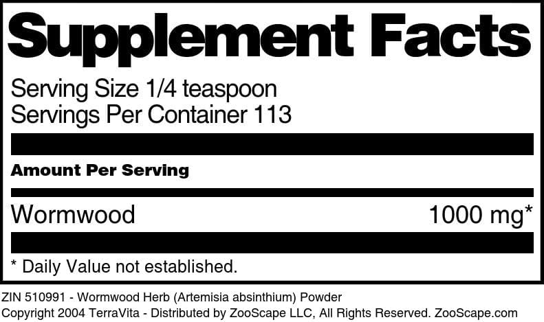Miniatura 4 de Hierba de ajenjo (Artemisia Absinthium) Polvo (4 oz, ZIN 510991) - Paquete de 3